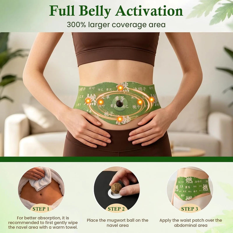 Patch din plante pentru confort abdominal