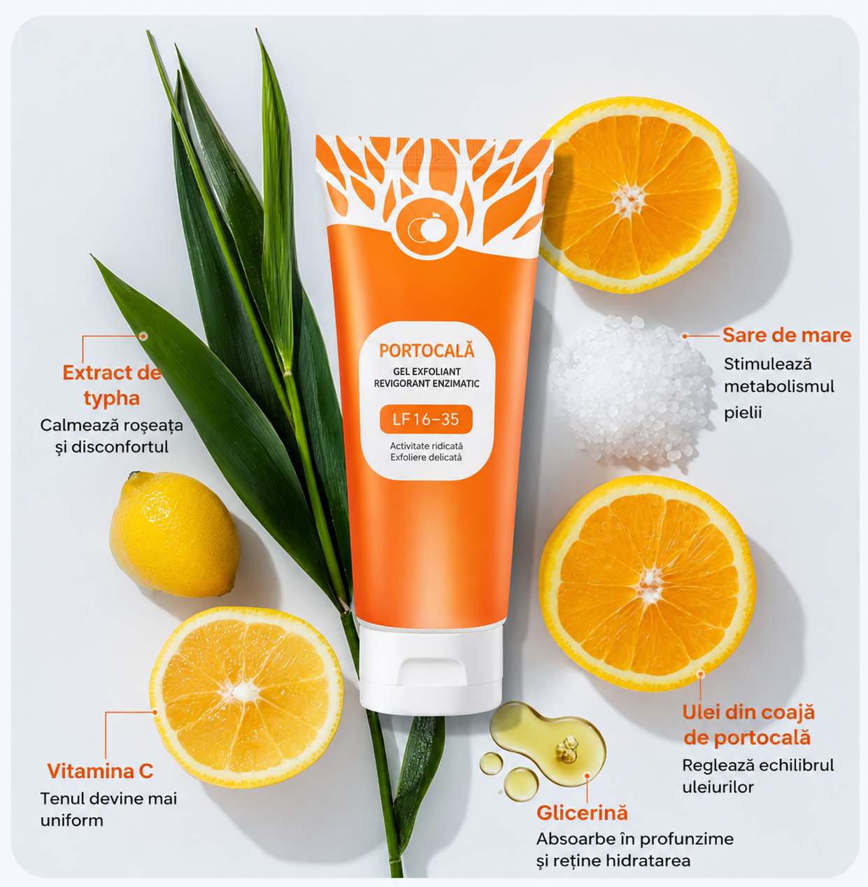 Gel Exfoliant Portocală Magic